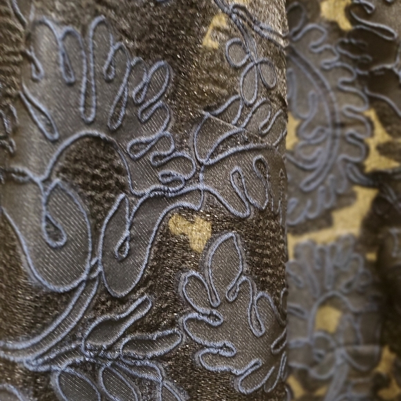 Saint John Couture Black and Blue Lace Jacket / Cape XL - Picture 7 of 8